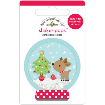 Doodlebug Let It Snow Sticker - Snow Wonder Shaker